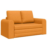 Sofa Bed Dark yellow 148 x 71 x 83 cm Fabric 4106681