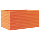 Garden Planter Wax Brown 90x60x46 cm Solid Wood Pine 3282456