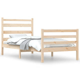 Bed Frame without Mattress Solid Wood Pine 100x200 cm 3103703