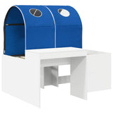 Bed with Tunnel 3 pcs Artisian Oak and Blue Engineered Wood 3423511