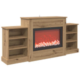 Electric Fireplace Artisan Oak 140 x 30 x 67 cm Engineered wood 8021150