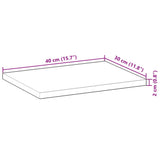 Floating Shelves 3 pcs 40x30x2 cm Oil Finished Solid Wood Acacia 3279525