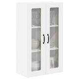 Wall Glass Cabinet PORTO White 60 x 31 x 100 cm Engineered Wood 885525