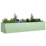 Planter Pastel Green 385 x 100 x 75 cm Galvanised Steel 42018276