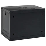 Network Cabinet with Storage Black 53 x 45 x 45 cm Steel 42017651