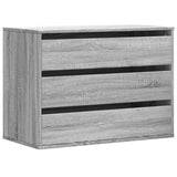 Corner Chest of Drawers Grey Sonoma 80x41x58 cm Engineered Wood 852857