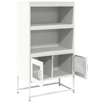 ZNTS Highboard White 68x39x123 cm Steel 853373