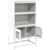 ZNTS Highboard White 68x39x123 cm Steel 853373