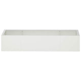 Retaining Wall 6 pcs 200 x 100 x 50 cm Steel White 3449234