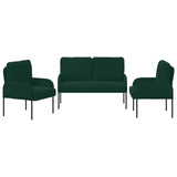 Sofa Sets 3 pcs Dark Green 115 x 56 x 80 cm Plywood 3406219