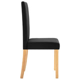Dining Chairs 2 pcs Black Fabric 249226