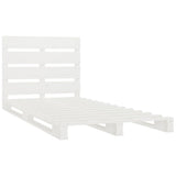 Bed Frame without Mattress White 100x200 cm Solid Wood Pine 3120123