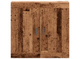 Wall Mounted Cabinet Old Wood 69.5x34x90 cm Engineered Wood 857308