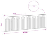 Wall-Mounted Headboard ALKMAAR High Gloss White Engineered Wood 896279