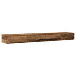 ZNTS Bed Drawers Old Wood 200x36,5x16,5 cm Engineered Wood 866921