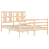 Bed Frame without Mattress Small Double Solid Wood 3194086