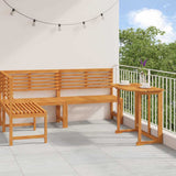 Garden Bench Set 3 pcs Brown Solid Acacia Wood 3328692