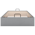 Ottoman Bed Frame without Mattress Light Grey Single Fabric 3310916