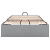 Ottoman Bed Frame without Mattress Light Grey Single Fabric 3310916