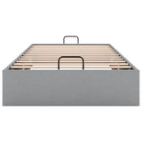 Ottoman Bed Frame without Mattress Light Grey Single Fabric 3310916