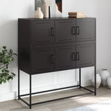 Sideboard Black 100.5x39x107 cm Steel 846596