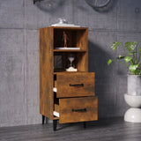 Sideboard Smoked Oak 34.5x34x90 cm Engineered Wood 817417