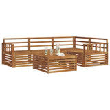 Outdoor Sofa Set 5 pcs Natural Solid Acacia Wood 3373409