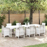 Garden Table White 300 x 100 x 73 cm Poly Rattan 3378522