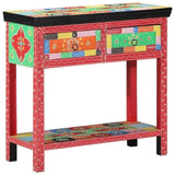 Console Table with Drawer Multicolour 80 x 35 x 76 cm 4017566