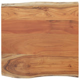 Table Top 60x60x2.5 cm Square Solid Wood Acacia Live Edge 370618