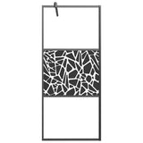 Shower walls Black 80 x 195 cm Glass and Aluminium 151880