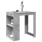 ZNTS Bar Table Concrete Grey 102x70x103.5 cm Engineered Wood 3309324