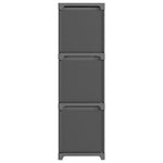 ZNTS 9-Cube Display Shelf with Boxes Grey 103x30x107.5 cm Fabric 322613