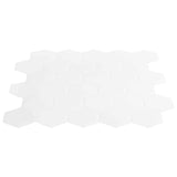 Hexagon Tile 20 pcs White 30 x 30 cm Polyurethane and PET 42046226