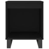 Bedside Cabinets 2 pcs Black 40x35x50 cm Engineered Wood 830735