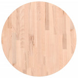 Table Top 60x2.5 cm Round Solid Wood Beech 355916