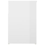 Shoe Bench High Gloss White 80x30x45 cm Engineered Wood 808753