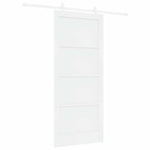 Sliding Door White 86 x 198.5 cm Solid pine wood and steel 3333567