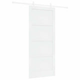 Sliding Door White 86 x 198.5 cm Solid pine wood and steel 3333567