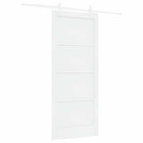 Sliding Door White 86 x 198.5 cm Solid Pine Wood 3333567