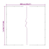 Clear Tarpaulin with Eyelets 5x6 m Polyethylene 4018525