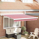 Awning Red and White 300 x 250 x 165 cm Polyester and Aluminium 3329992