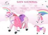 Plush Walking Horse Ride On Toy with Wheels and Realistic Sounds Rocking Horse for Girls Boys 2 T3398P422156