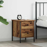 Bedside Cabinet with Drawer Old wood 40 x 42 x 50 cm 871246