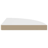 Floating Corner Shelves 2 pcs White 35x35x3.8 cm MDF 323917