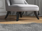 Fabric Single Sofa Dining Chair Tub Chair Upholstered W/ Pillow Solid Wood Leg Home Living Room T3398P328130