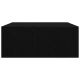 Coffee Table with Drawers Black Oak 100x100x40 cm 3328400