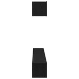 TV Cabinet Set 4 pcs Black Oak Engineered Wood 3333050