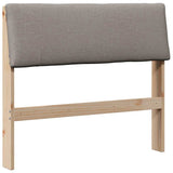 Upholstered Headboard Taupe 100 cm Solid Pine Wood 879137