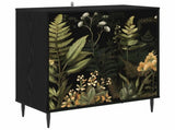 Sideboard RHENEN Black Oak 69 x 33 x 76 cm Engineered Wood 8006929